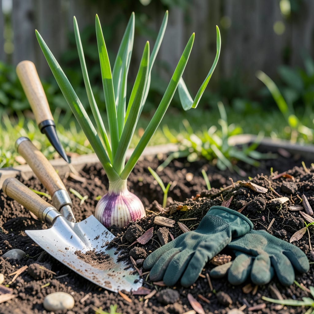 When to Plant Onion Bulbs in Zone 8b: Fall & Winter Timing for Sweet Harvests example with annotations