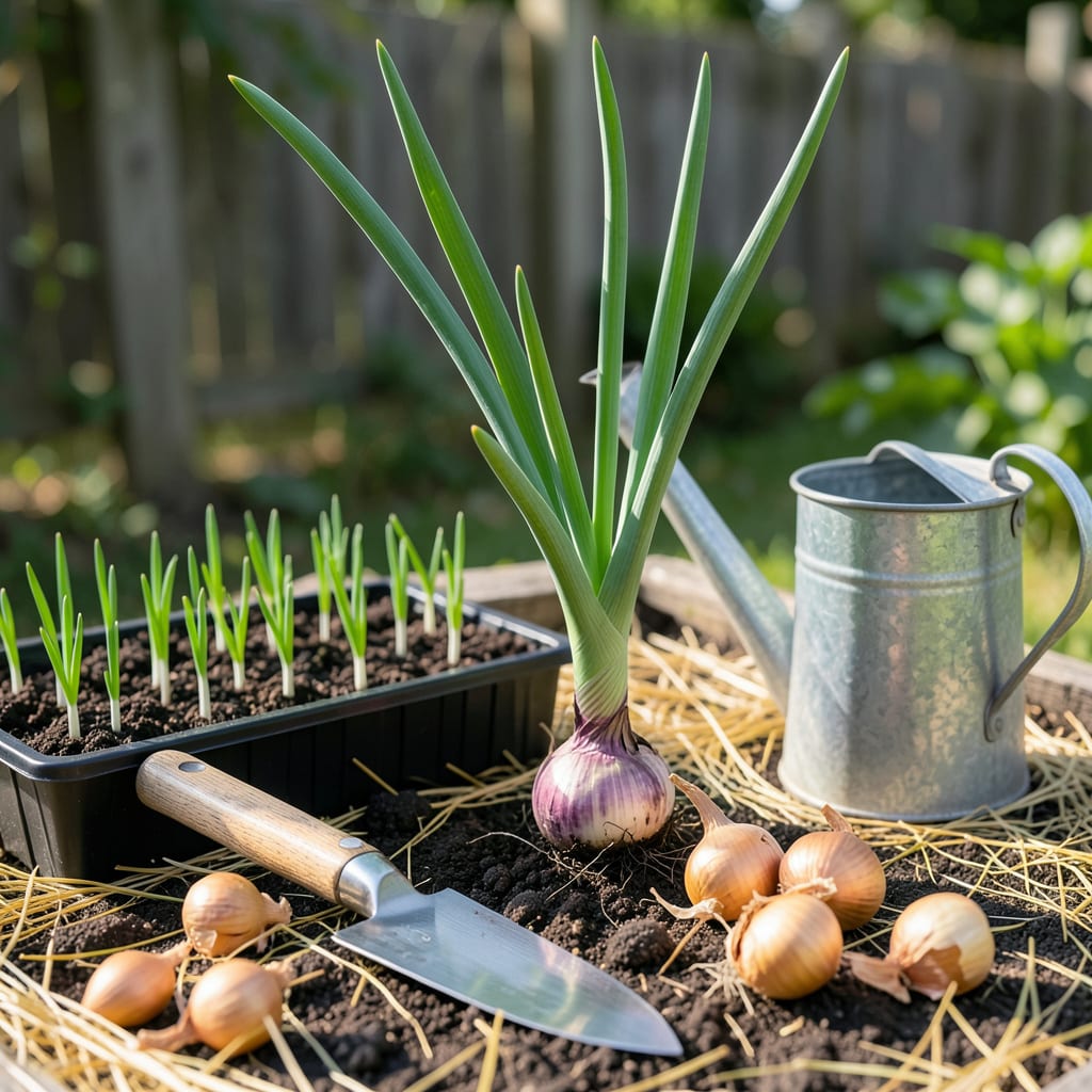 When to Plant Onions in Iowa: Perfect Timing for Bigger Harvests illustration with key details