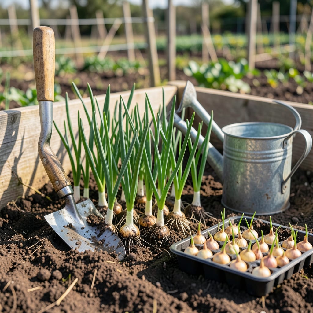 When to Plant Onions in Zone 7B: Fall & Spring Windows for Bigger Bulbs illustration with key details