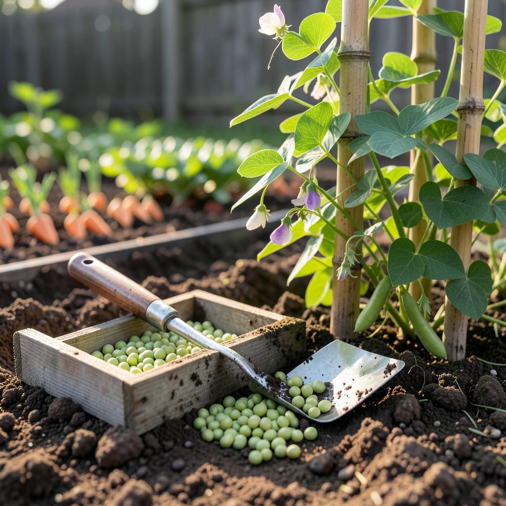 When to Plant Peas in NC: Frost Free Windows for Sweetest Pods illustration with key details