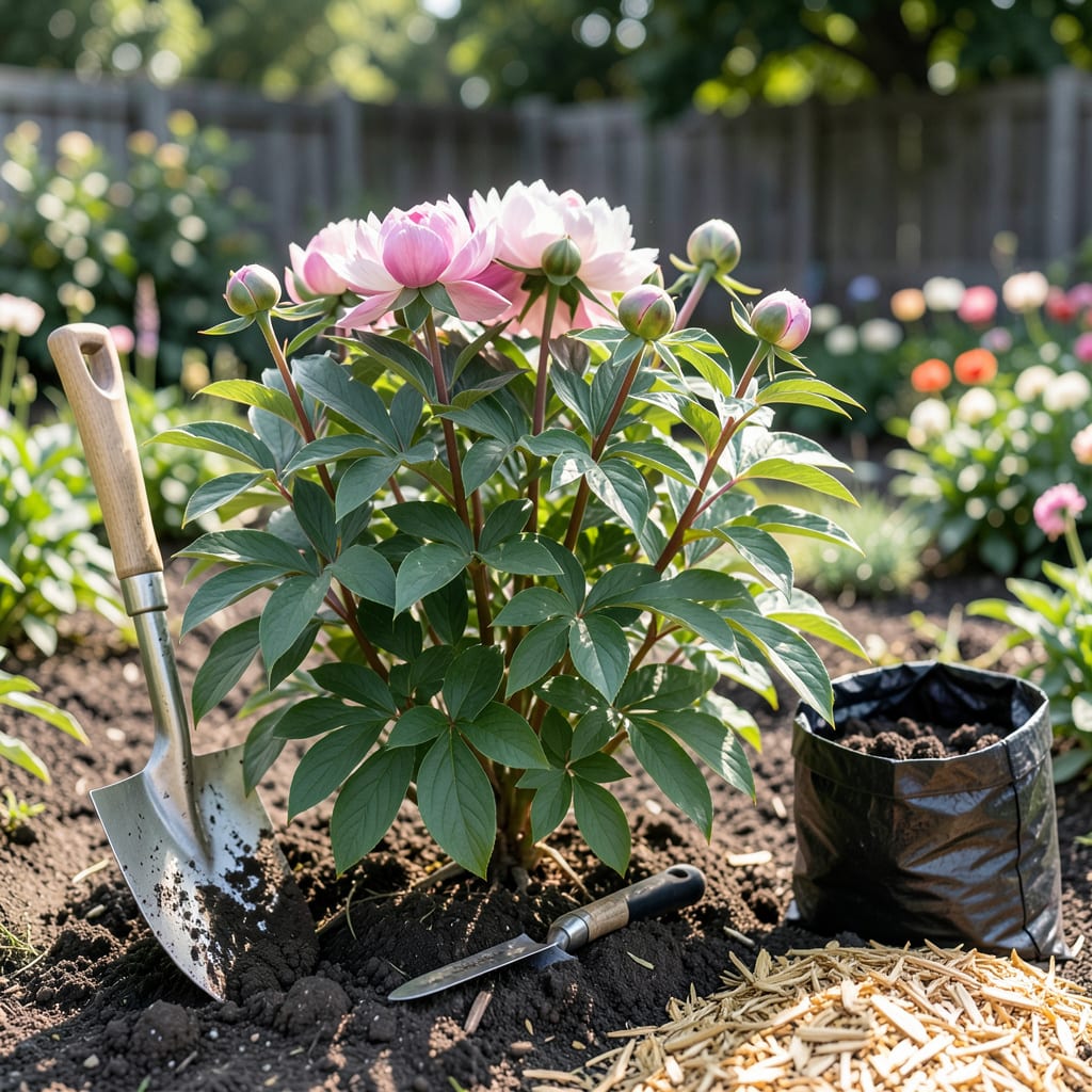 Visual representation of When to Plant Peonies in Michigan: Best Times for Lush Blooms