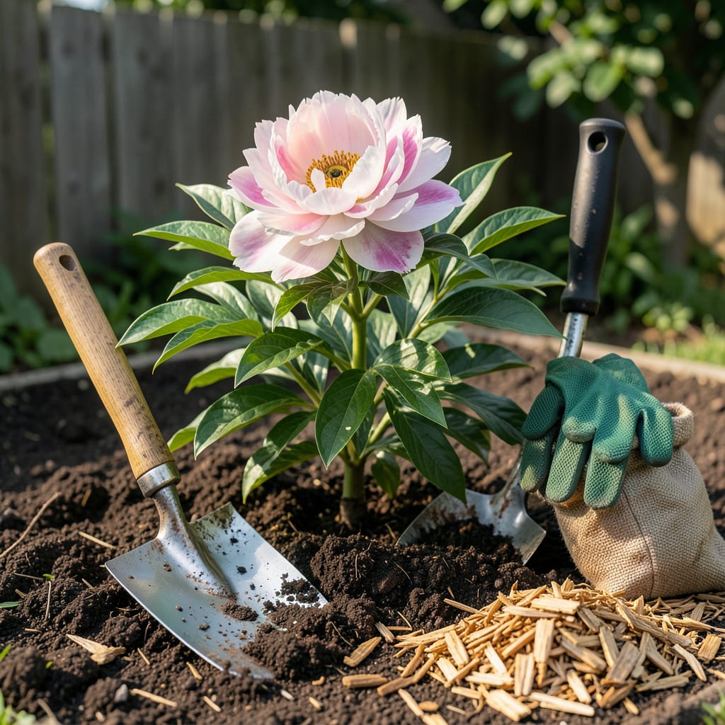 When to Plant Peonies in Oklahoma: Fall Timing for Spring’s Showstopping Blooms illustration with key details
