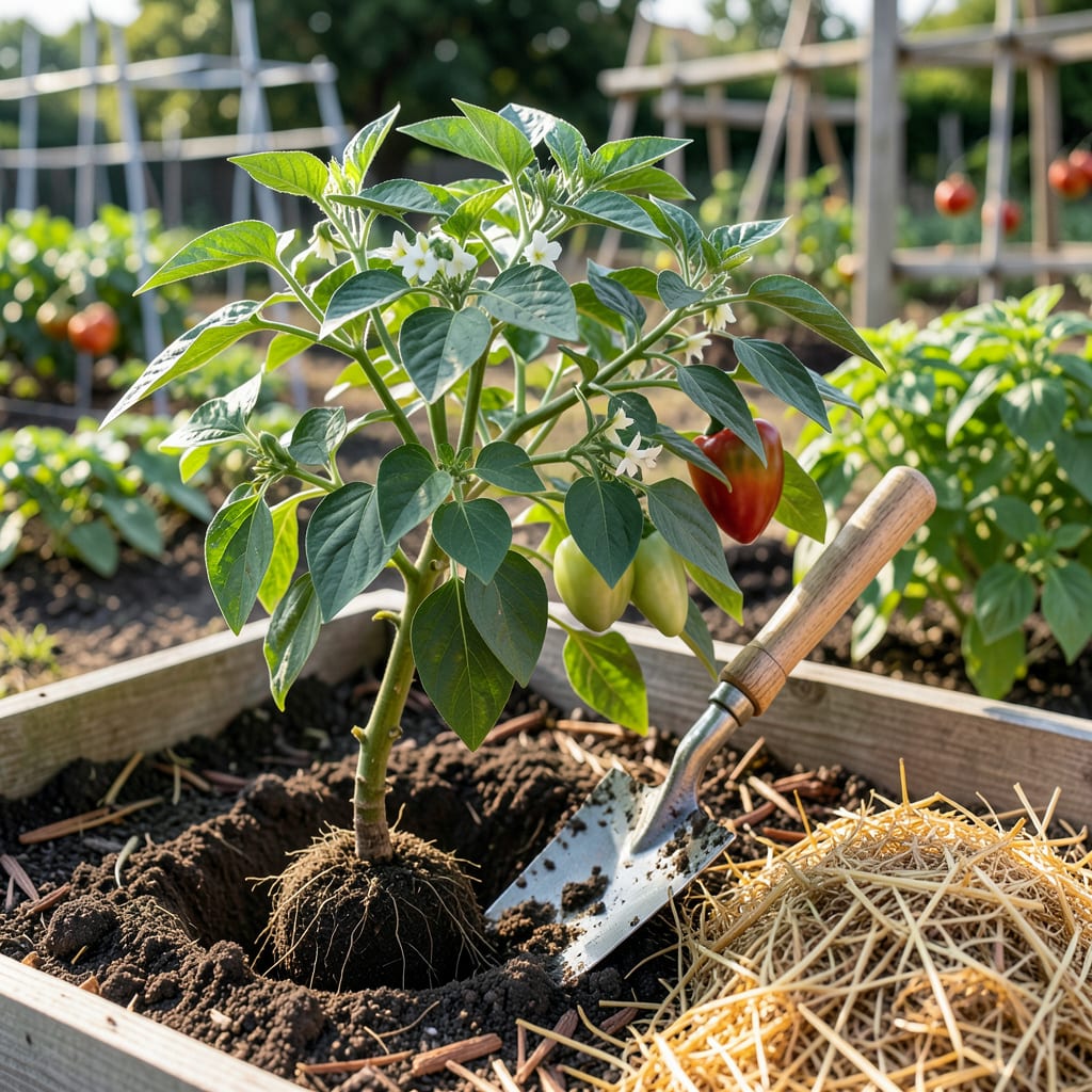 Visual representation of when to plant peppers in texas