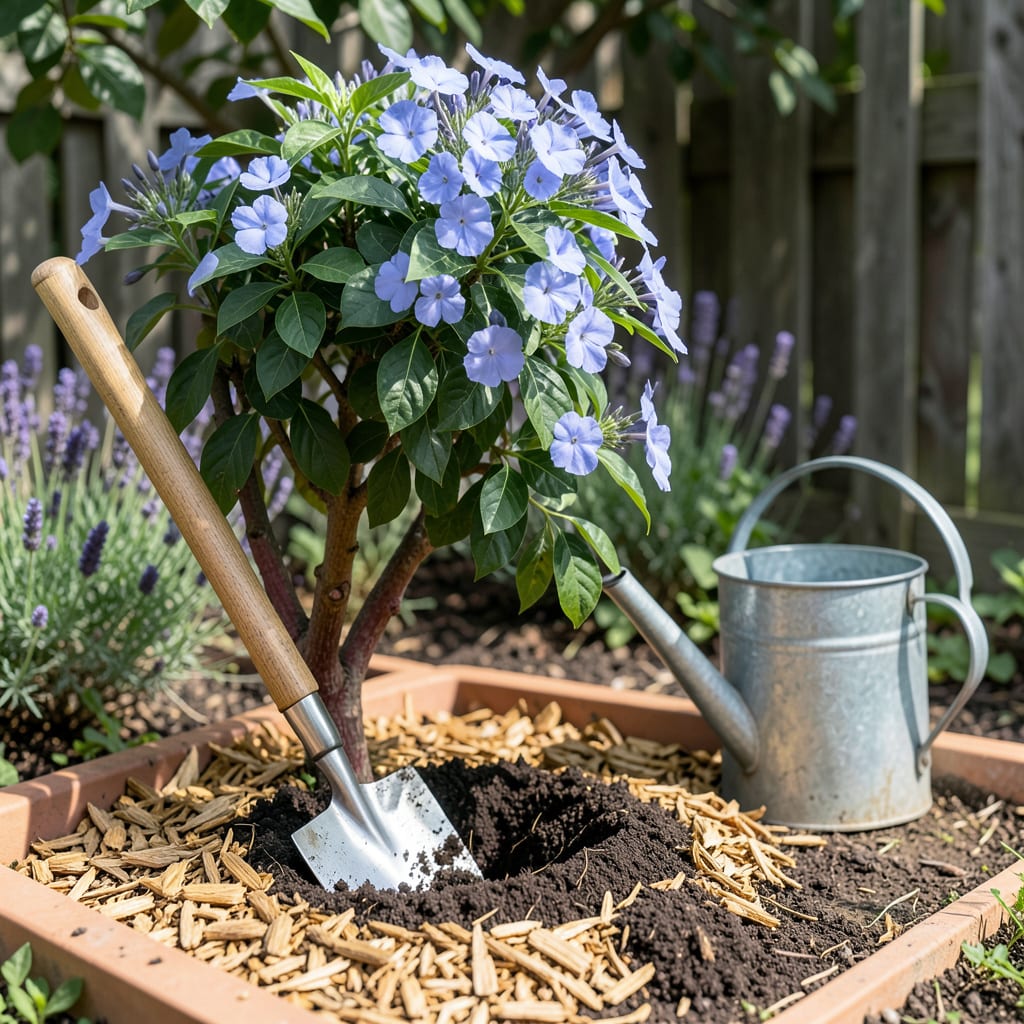 when to plant plumbago in texas illustration with key details