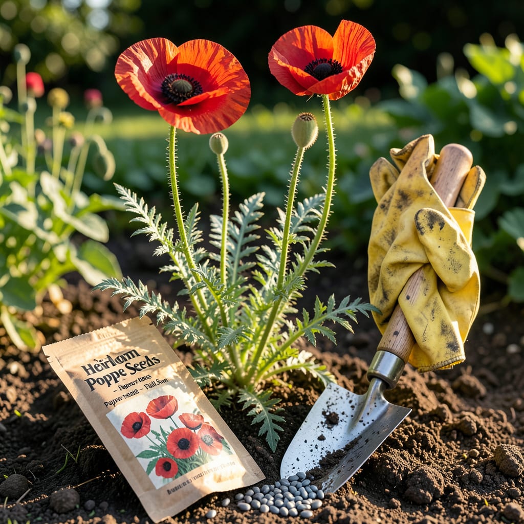 When to Plant Poppy Seeds in Michigan: Frost Free Timing for Spring Blooms illustration with key details
