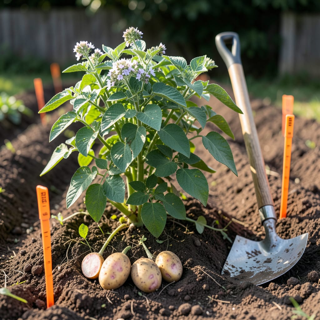 when to plant potatoes in maryland illustration with key details