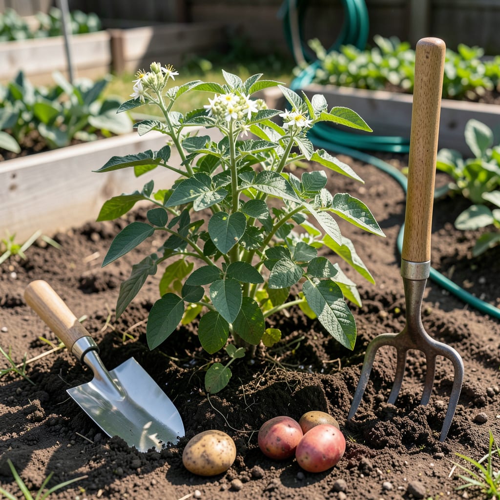 Visual representation of When to Plant Potatoes in Zone 5: Perfect Timing for Big Harvests