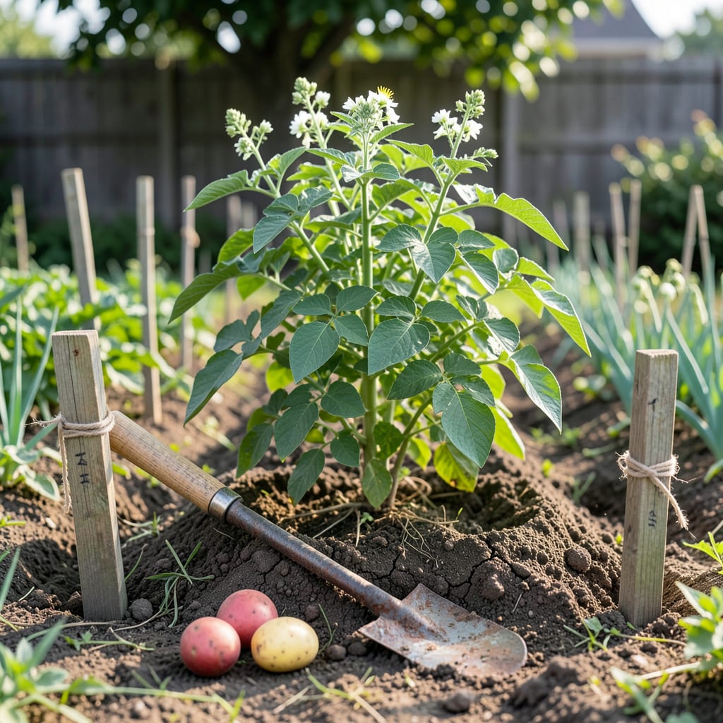 When to Plant Potatoes in Zone 8a: Perfect Timing for Bigger Yields example with annotations