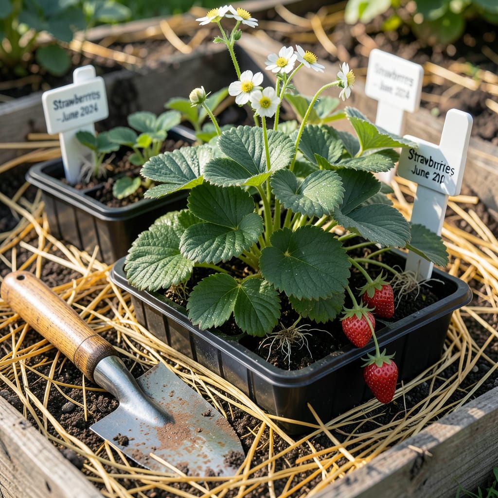 Visual representation of when to plant strawberries in colorado