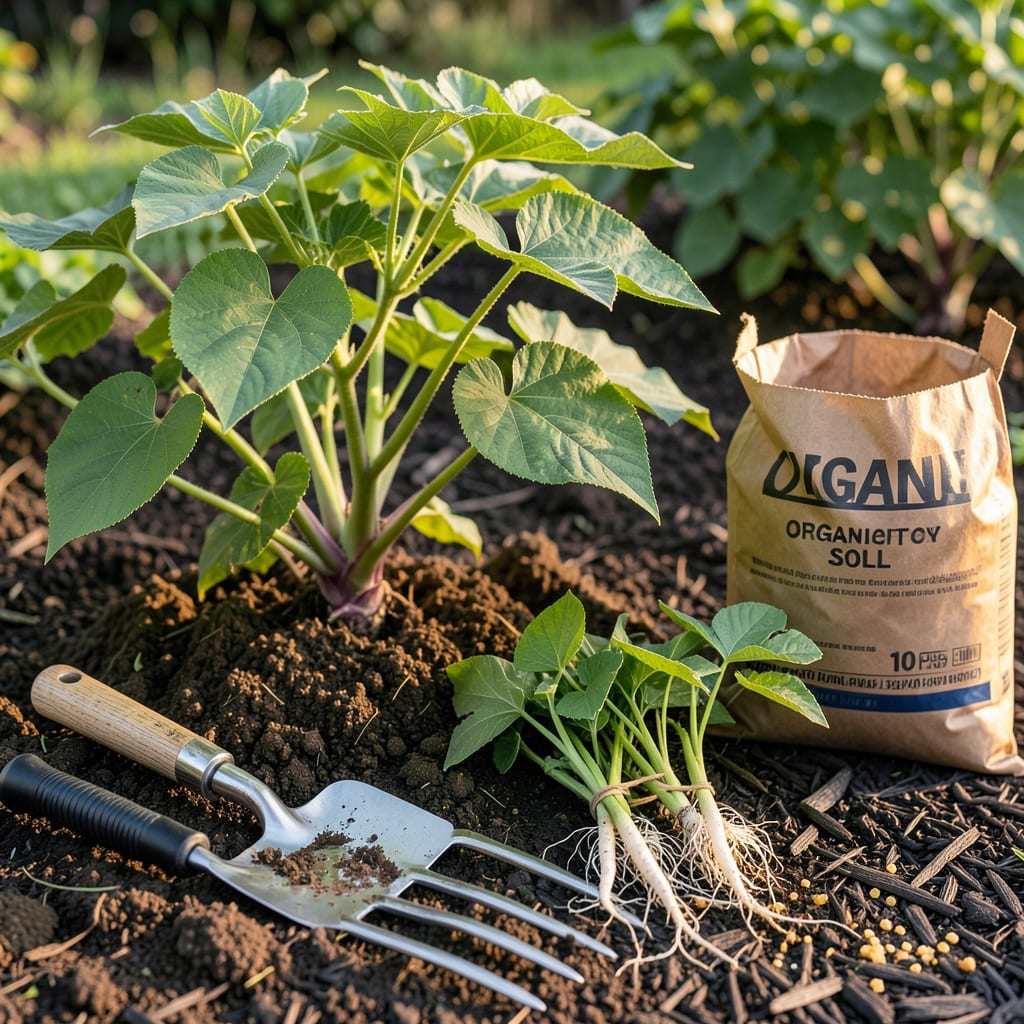 Visual representation of when to plant sweet potatoes in alabama