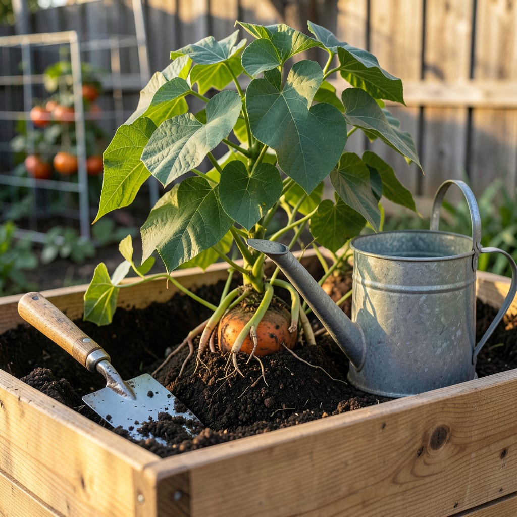 When to Plant Sweet Potatoes in Oklahoma: Zone 7 Calendar for Heavy Yields example with annotations