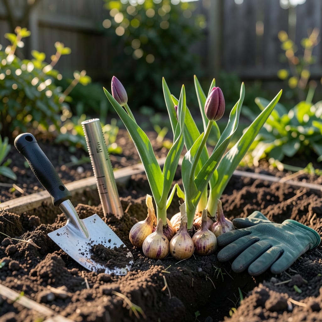 Visual representation of When to Plant Tulip Bulbs in California: Coastal vs Inland Timing for Spring Color