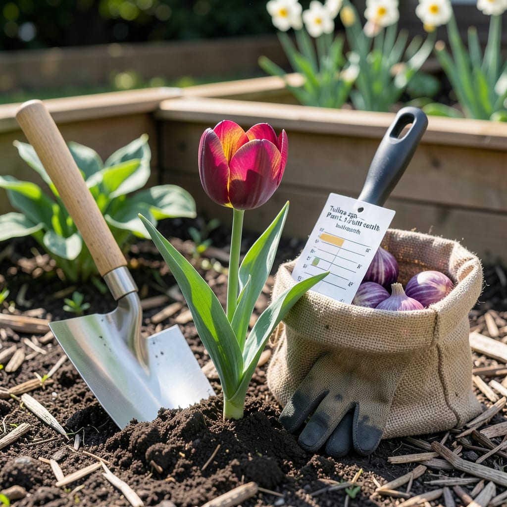 when to plant tulip bulbs in nj example with annotations