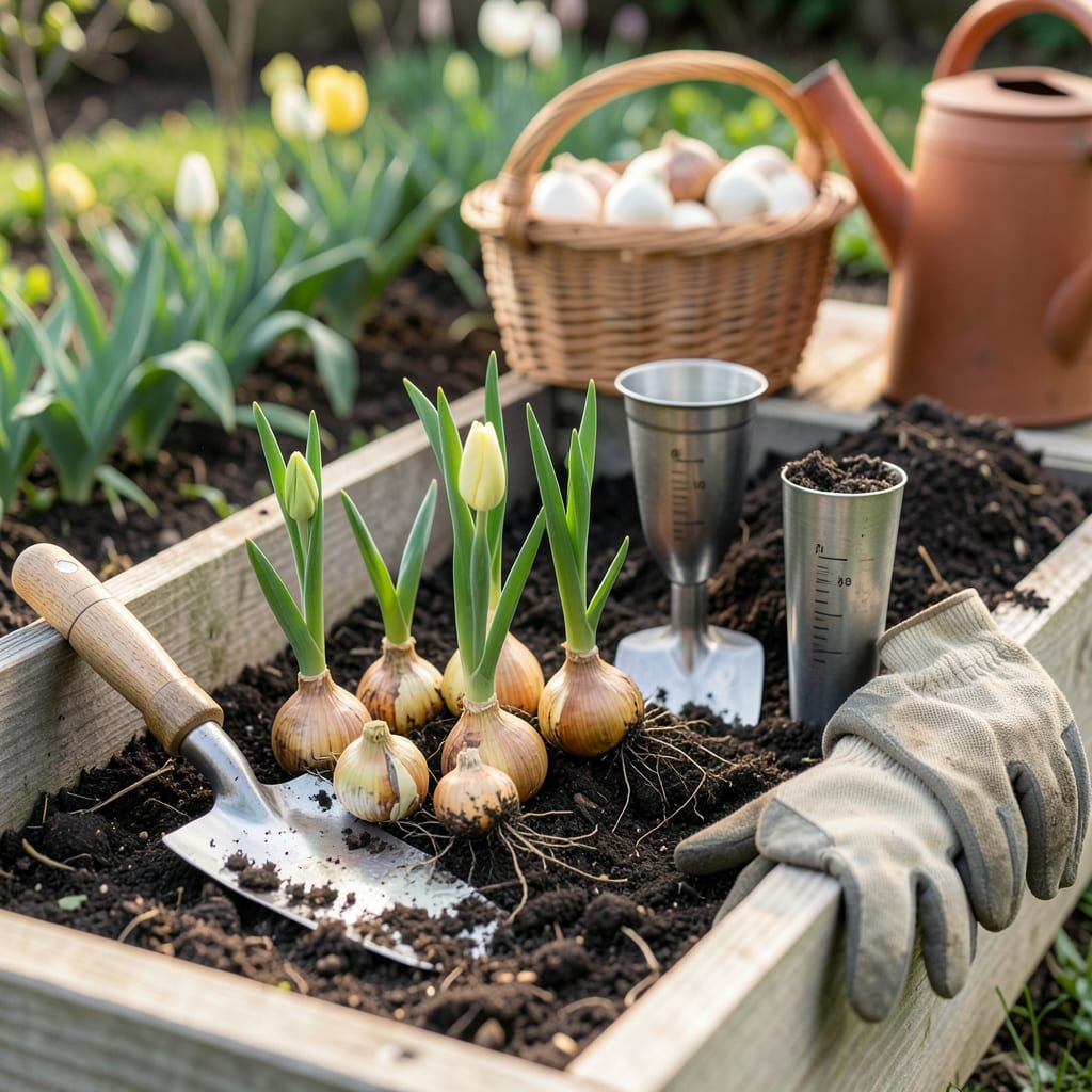 Visual representation of when to plant tulip bulbs in tennessee
