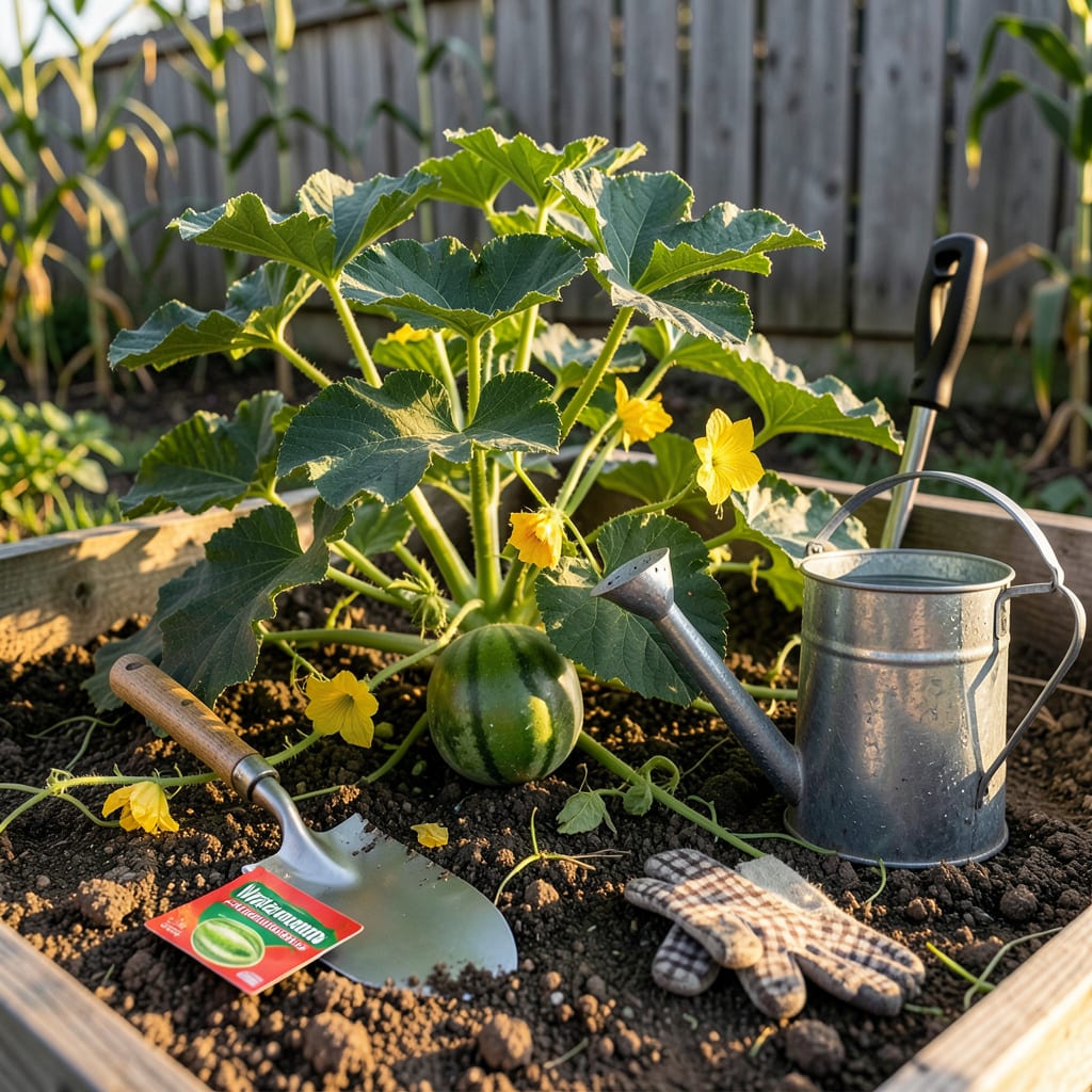 when to plant watermelon in indiana illustration with key details