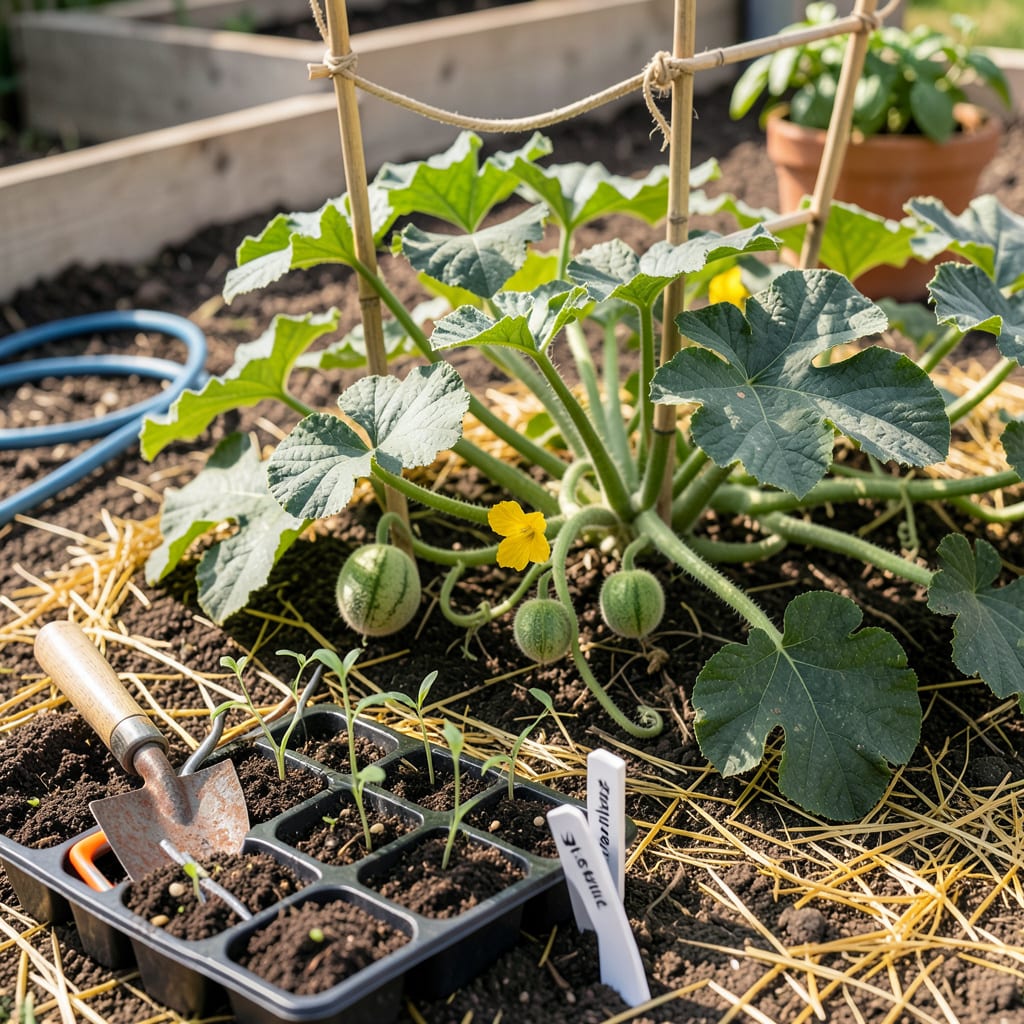 When to Plant Watermelon in Oklahoma: Perfect Timing for Sweet Harvests example with annotations