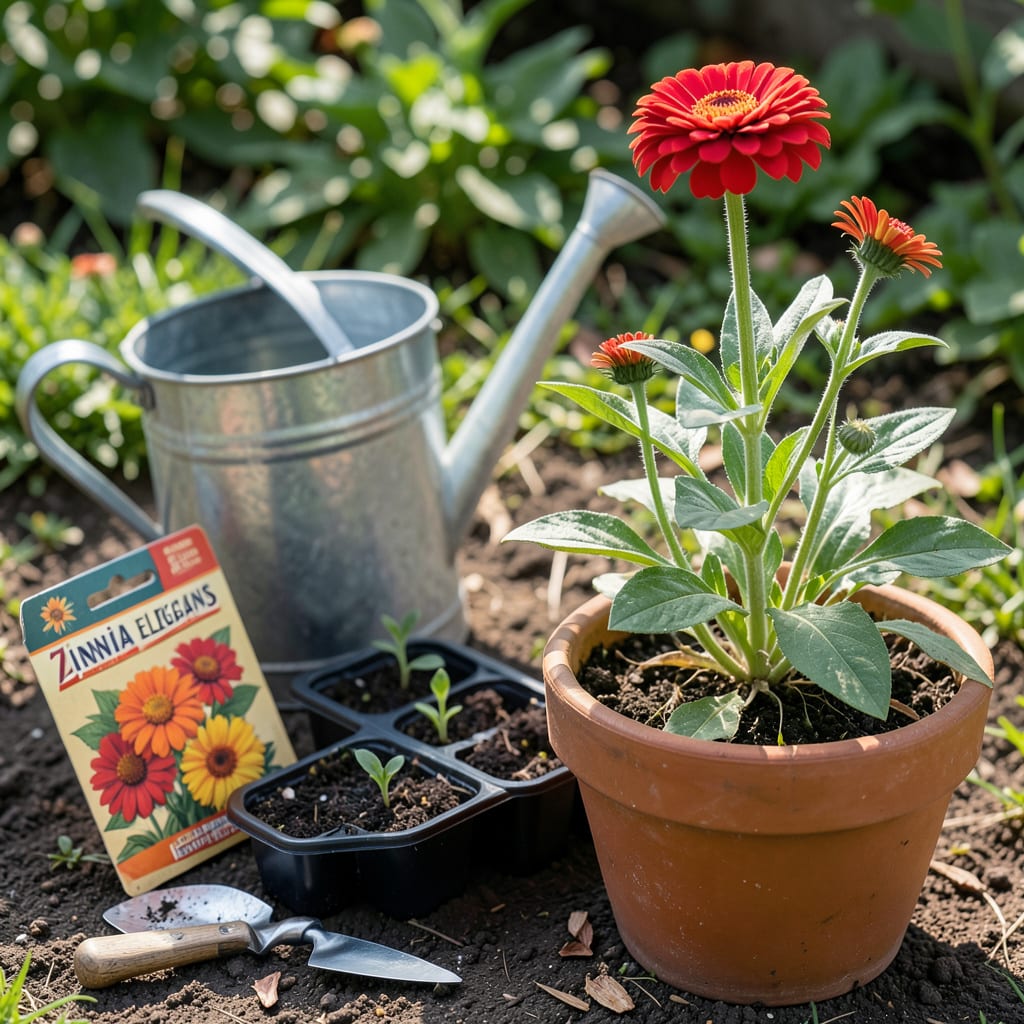 When to Plant Zinnia Seeds in Texas: Heat Tolerant Timing for Nonstop Color example with annotations
