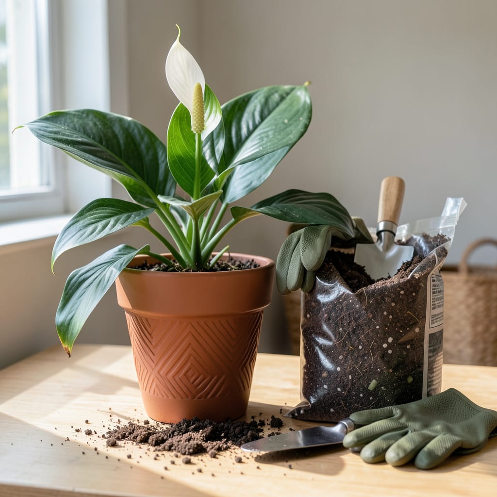 Complete when to repot peace lily overview image