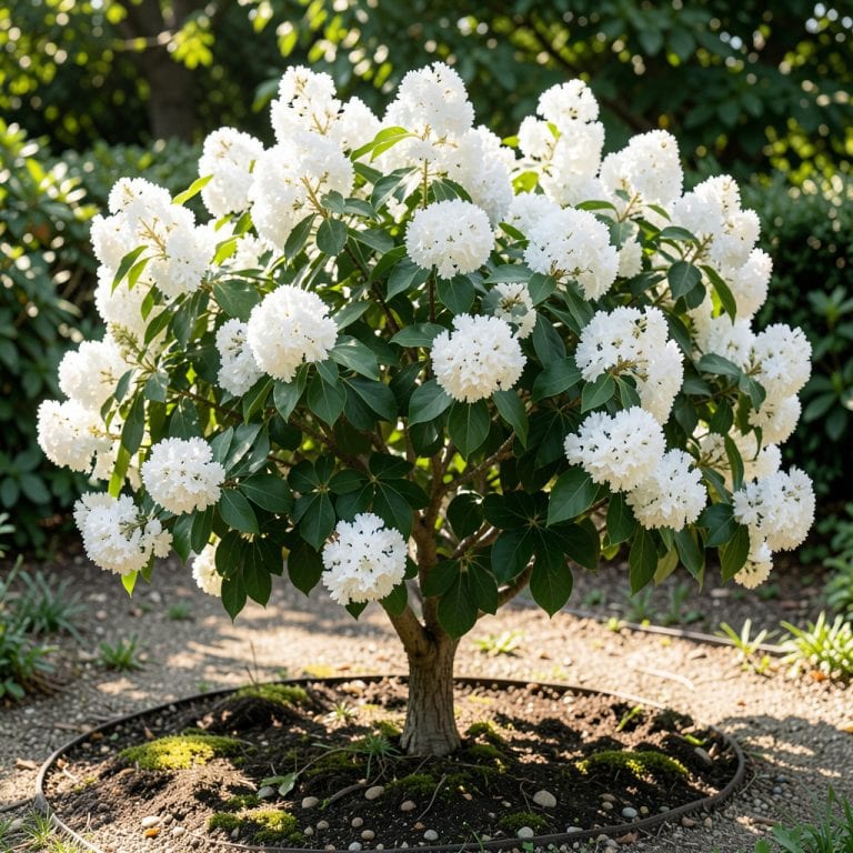 White Crepe Myrtle Bush: Season-Long Blooms and Drought Tolerance