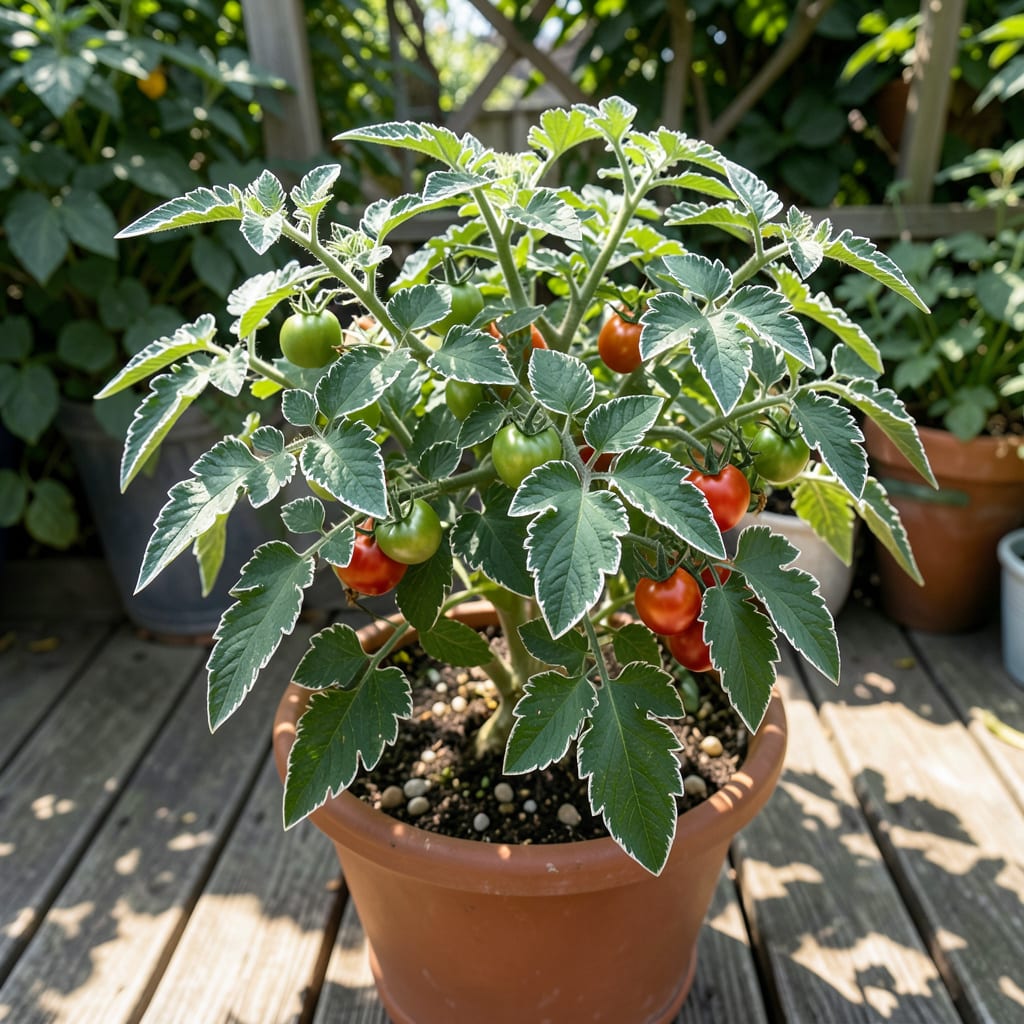 Comprehensive white edges on tomato leaves visual reference