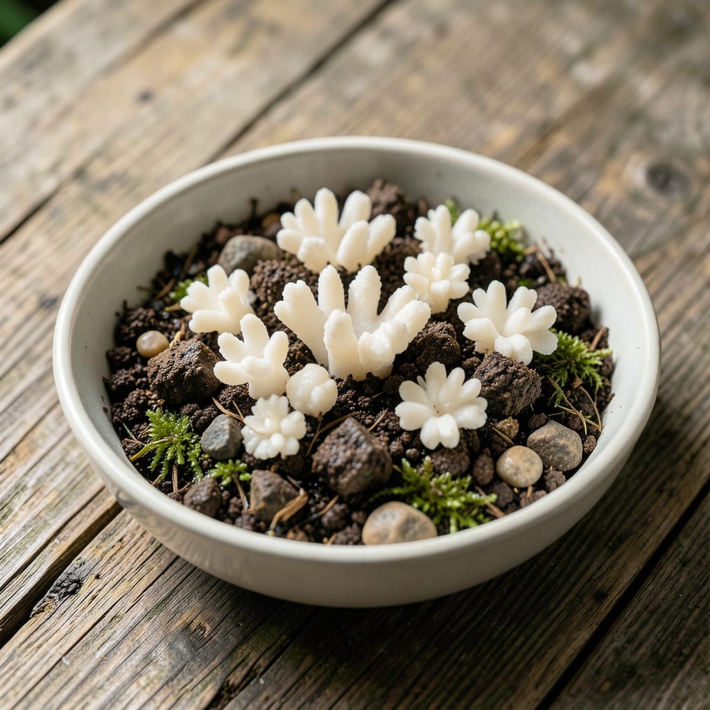 White Fungus In Garden Soil: Early Signs And Safe Removal Methods example with annotations