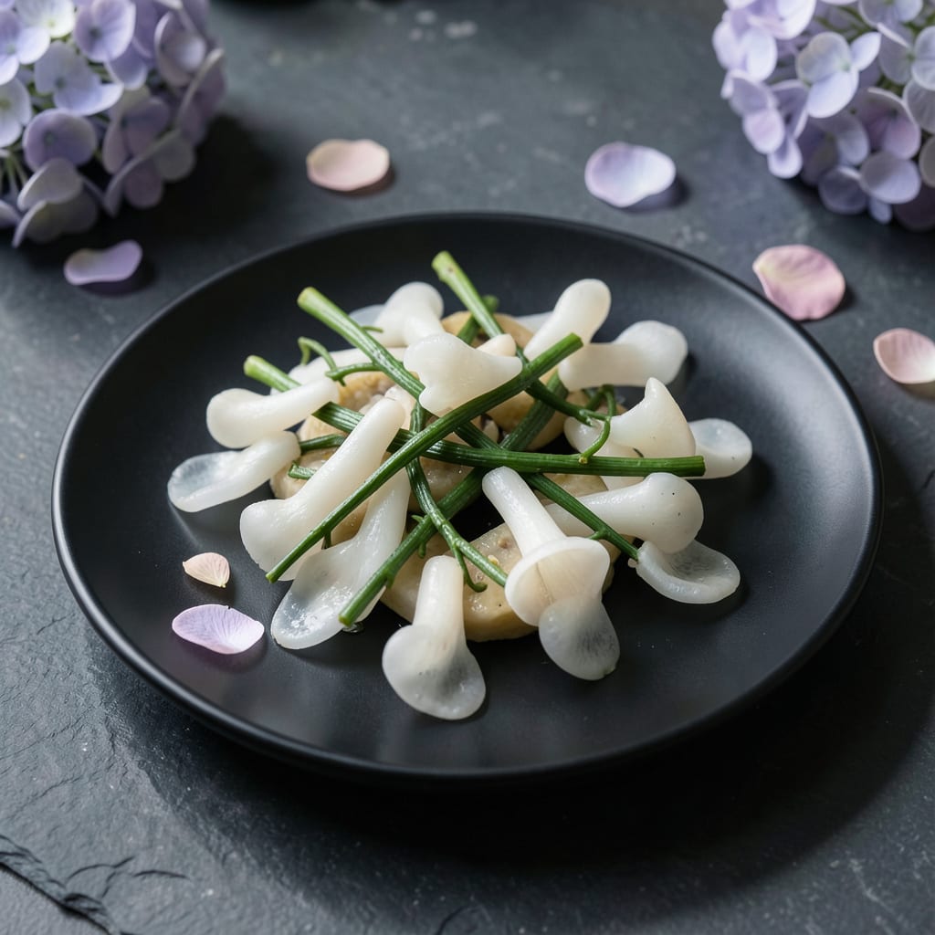 Visual representation of White Fungus On Hydrangea Stems: Immediate Action for Healthy Blooms