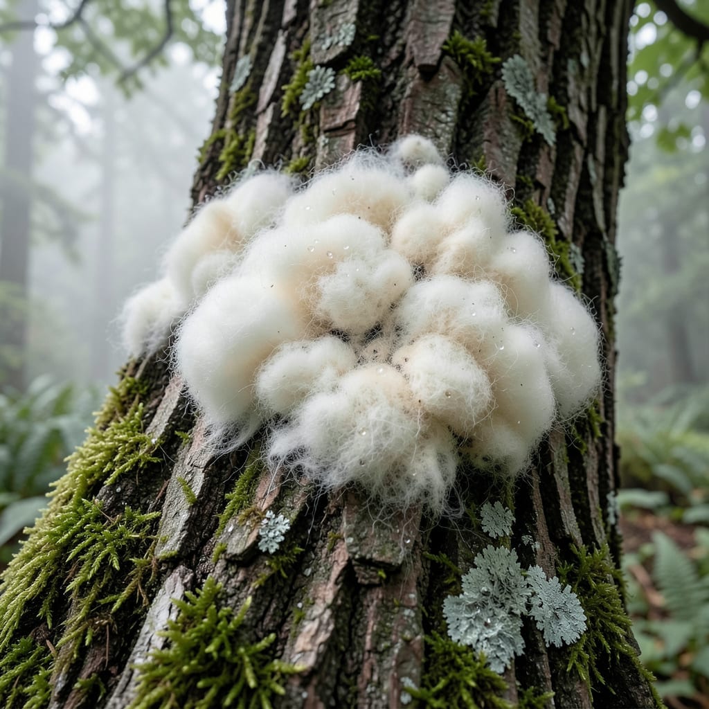 Visual representation of White Growth On Tree: Identification And Organic Treatment Methods