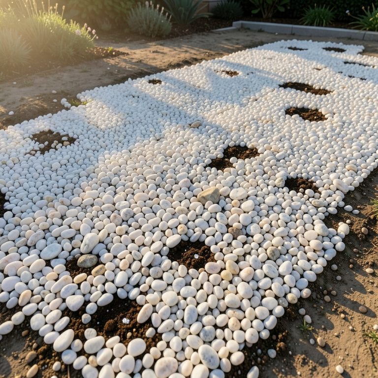 White Marble Chip Rocks: Elegant Ground Cover for Modern Landscapes
