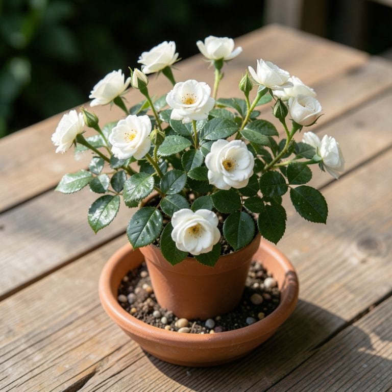 White Miniature Rose Bush: Compact Beauty for Small Spaces