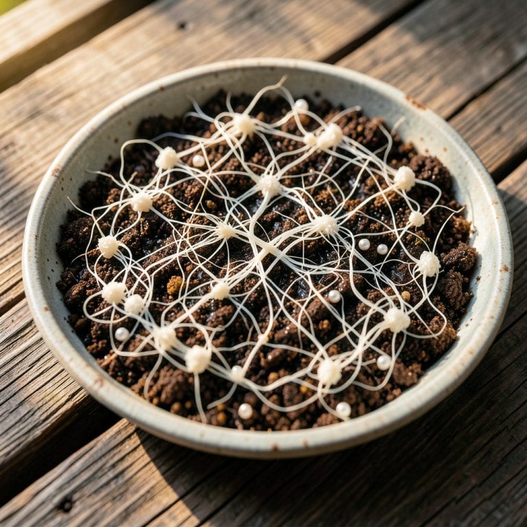 White Mycelium in Soil: Fungal Growth and Plant Health Risks