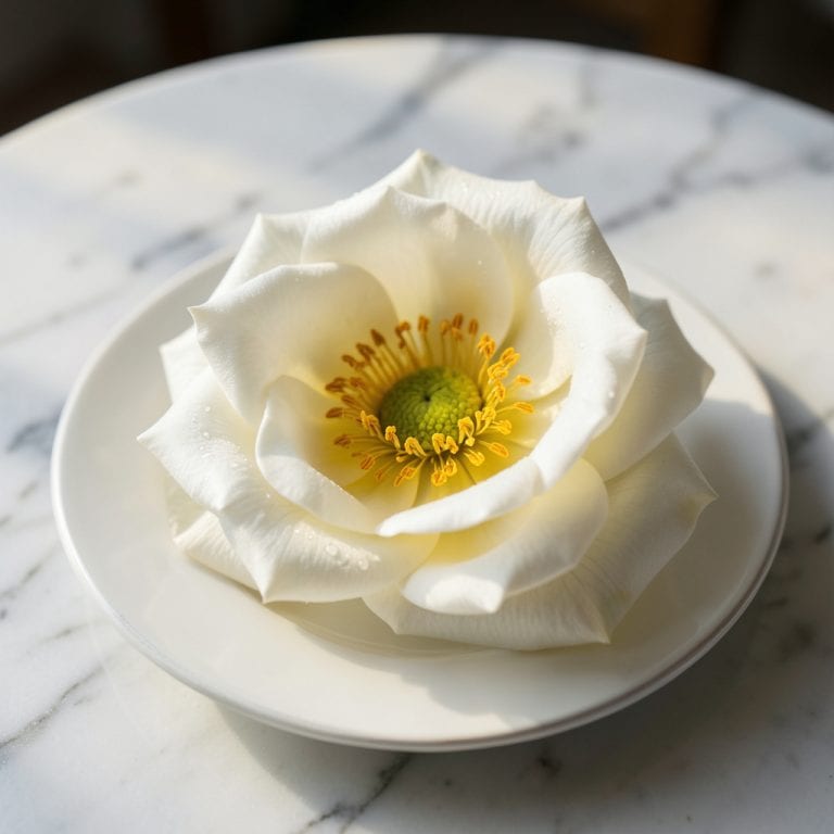 White Rose Yellow Center: Elegant Bicolor Blossoms for Garden Charm