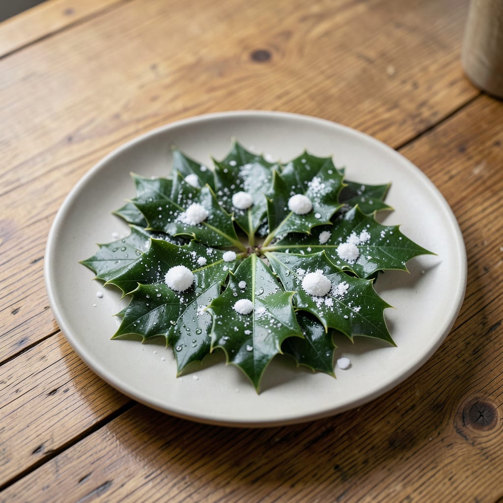 Visual representation of White Spots On Holly Leaves: Fungal Infections And Natural Remedies