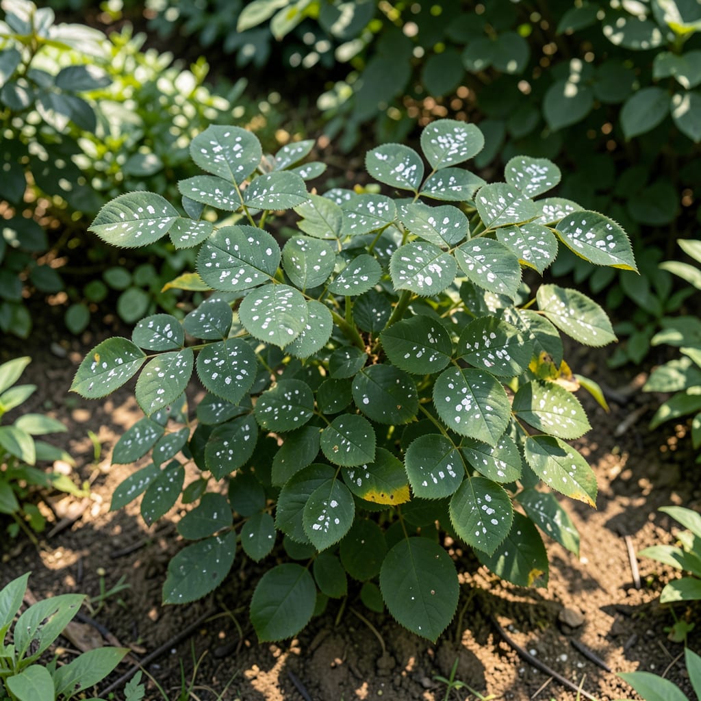 Comprehensive White Spots on Knockout Rose Leaves: Early Detection and Natural Remedies visual reference
