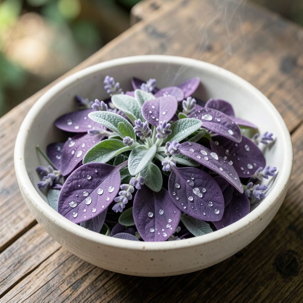 White Spots on Lavender Leaves: Fungal Signs and Targeted Fixes example with annotations
