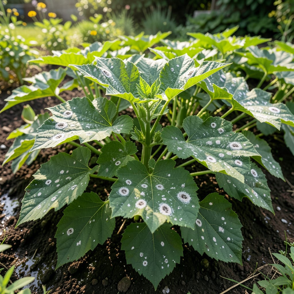 white spots on okra leaves detailed visual guide