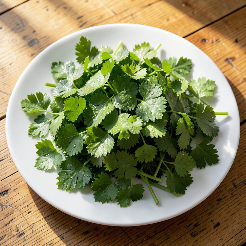 Complete White Spots On Parsley Leaves: Powdery Mildew Or Pest Infestation Signs overview image