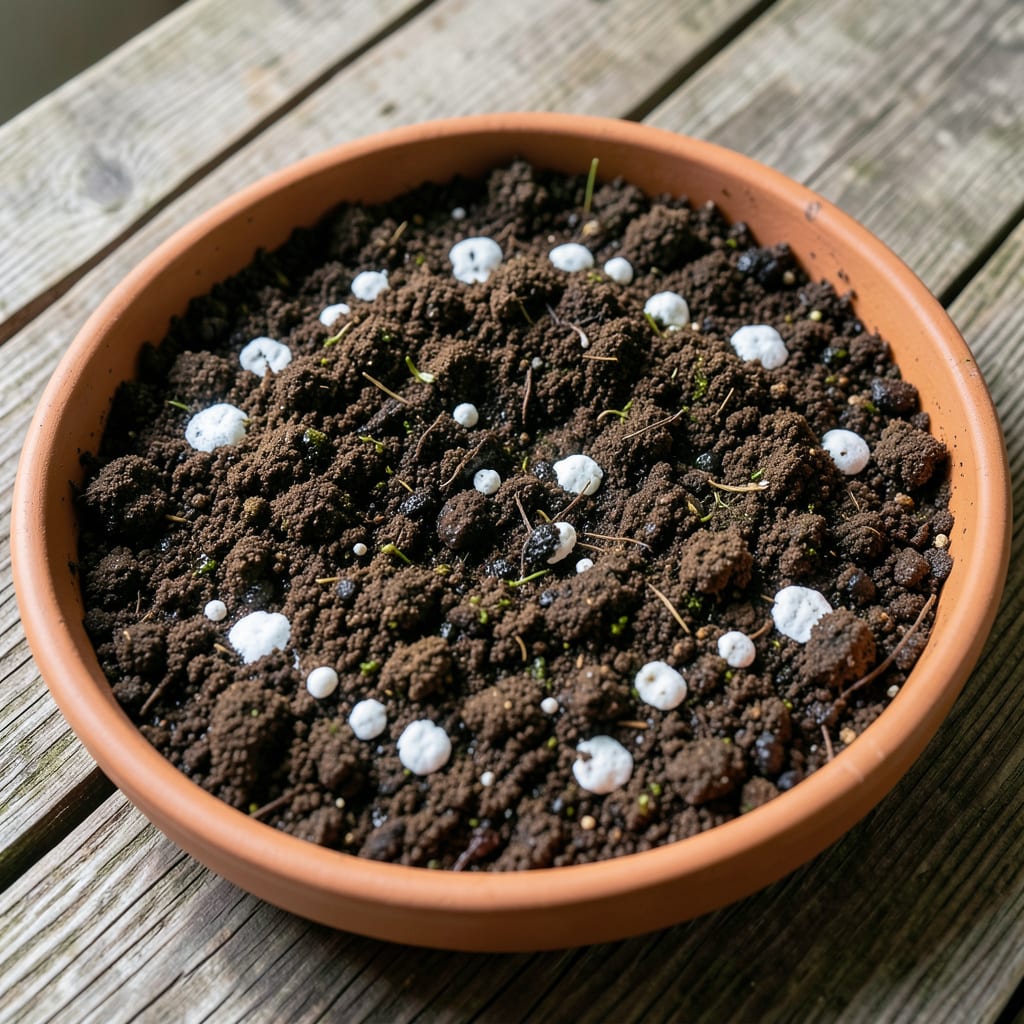 White Spots on Soil: Mold Identification and Safe Removal Methods illustration with key details