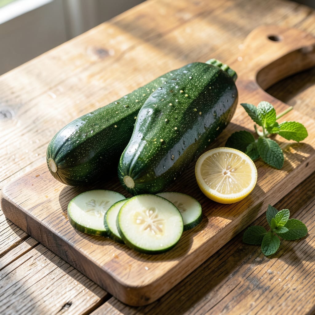 White Spots on Zucchini: Powdery Mildew Prevention and Control example with annotations