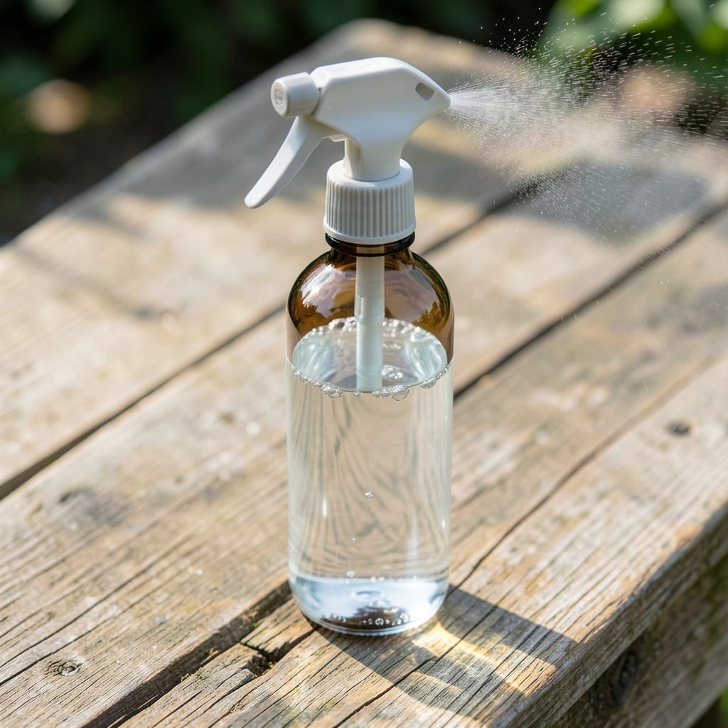 Comprehensive white vinegar bug spray visual reference