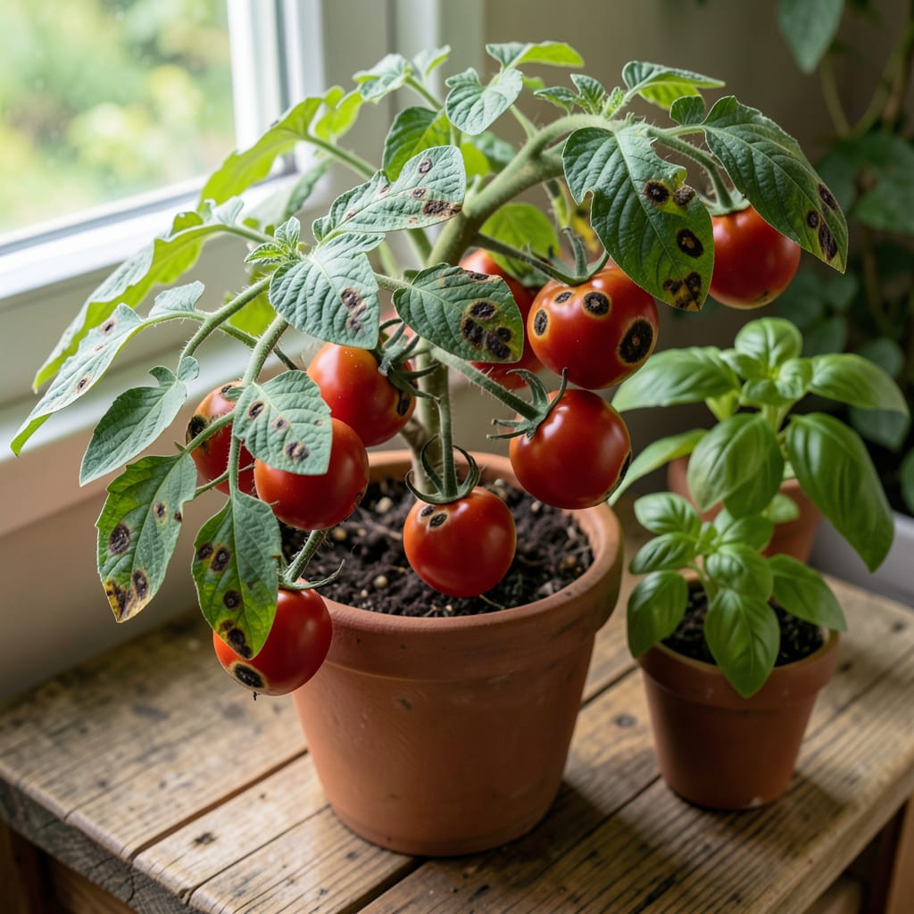 Why Do My Tomato Plants Have Black Spots: Fungal Infections and Prevention Tips illustration with key details
