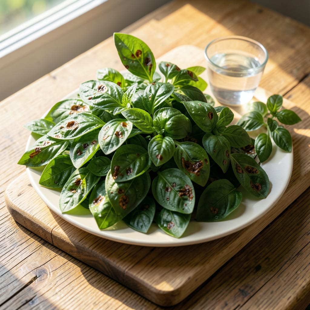 Comprehensive Why Does My Basil Have Brown Spots: Fungal Infections or Pest Damage visual reference