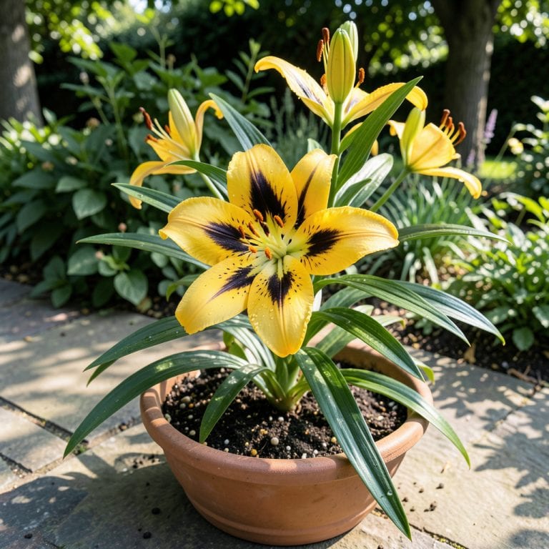 Yellow and Black Lily: Vibrant Contrast for Striking Garden Displays Yellow and Black Lily: Vibrant Contrast for Striking Garden Displays