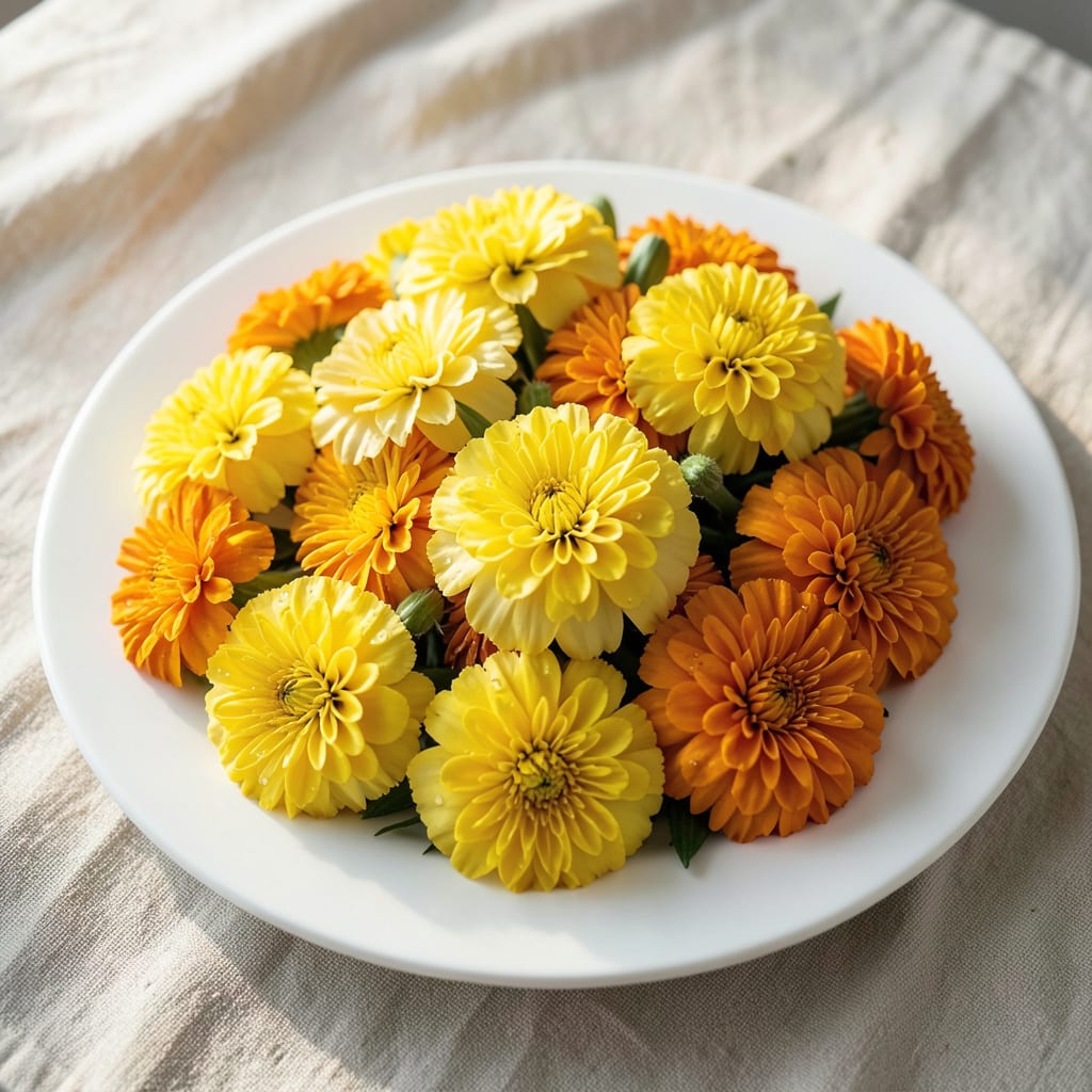 Yellow and Orange Marigolds: Sun Kissed Petals for Pollinator Gardens illustration with key details