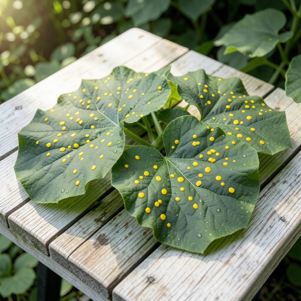Comprehensive Yellow Dots on Cucumber Leaves: Visual Diagnosis and Plant Revival Steps visual reference