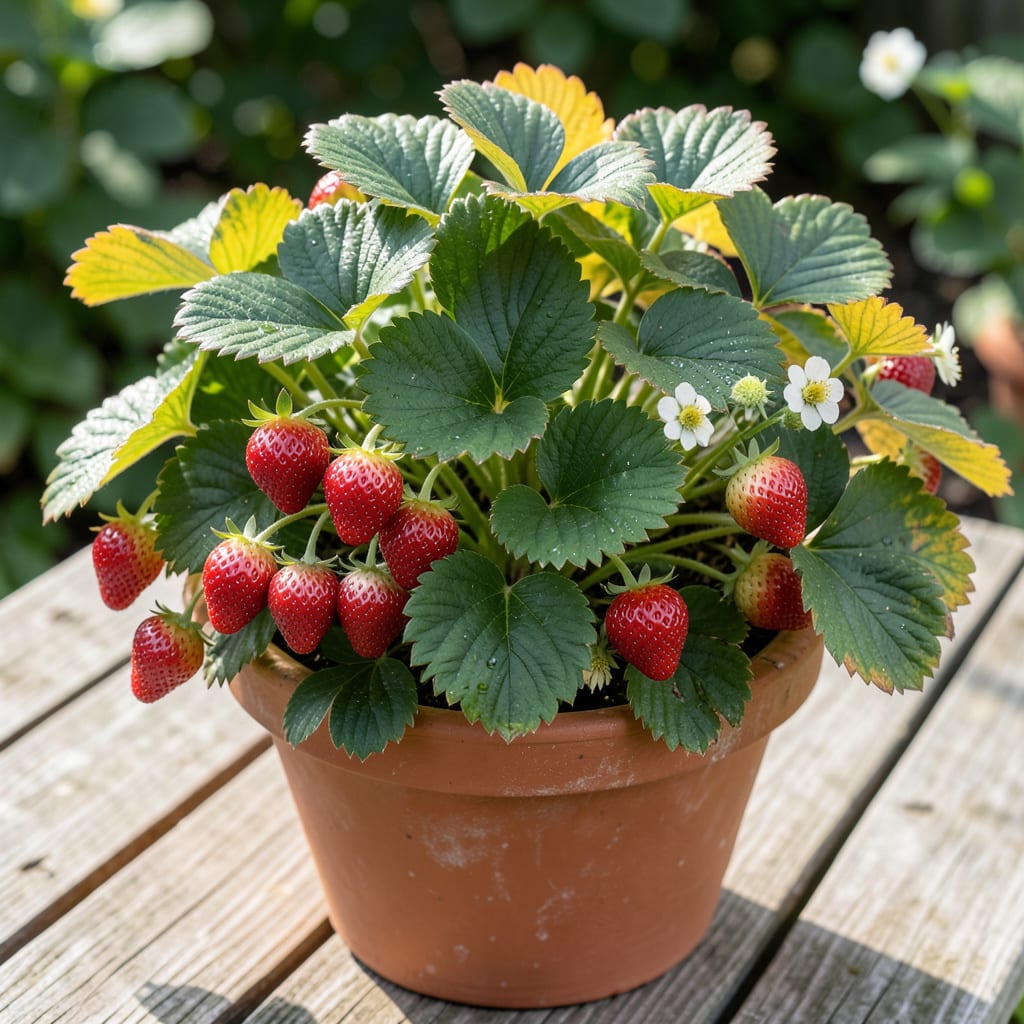 Comprehensive Yellow Leaves On Strawberry Plants: Nutrient Deficiency And Overwatering Fixes visual reference