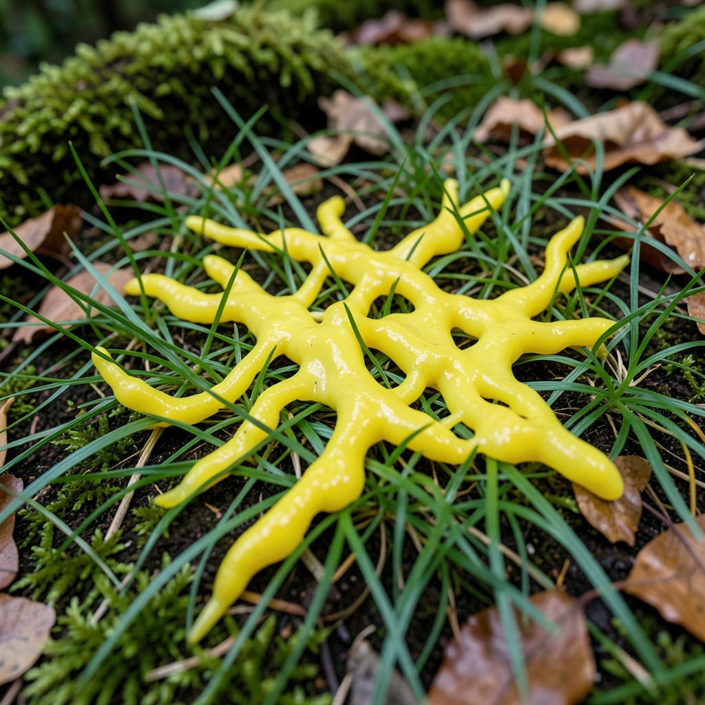 Yellow Slime Mold on Grass: Natural Removal and Prevention Tips detailed visual guide