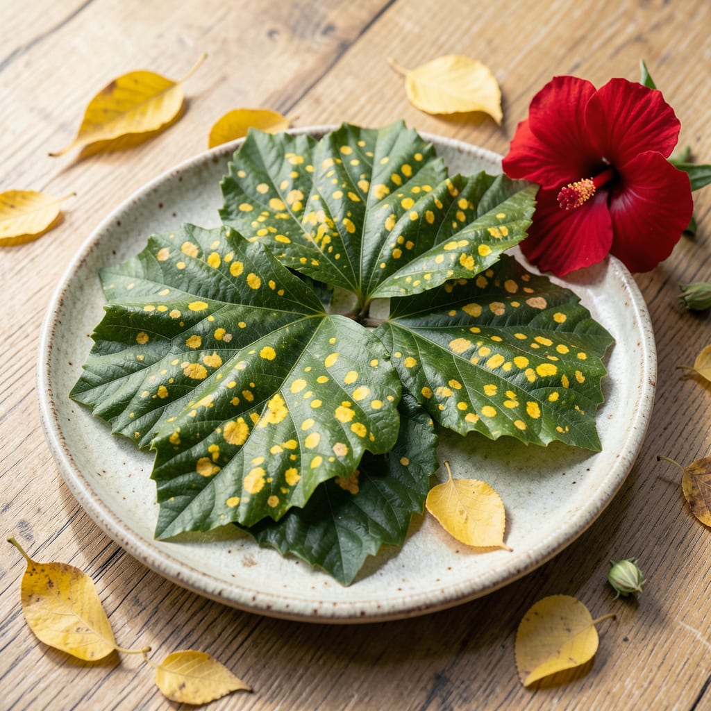 Yellow Spots on Hibiscus Leaves: Fungal or Nutrient Deficiency Guide detailed visual guide