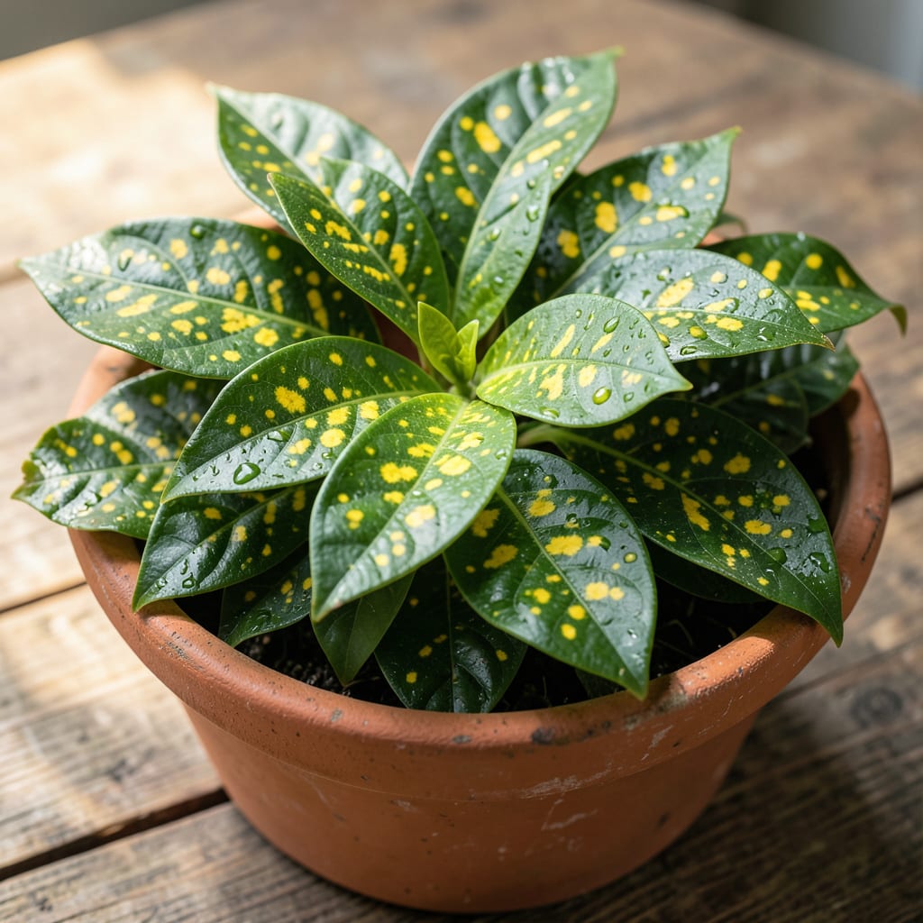Yellow Spots On Jasmine Leaves: Fungal Infection and Organic Treatment example with annotations