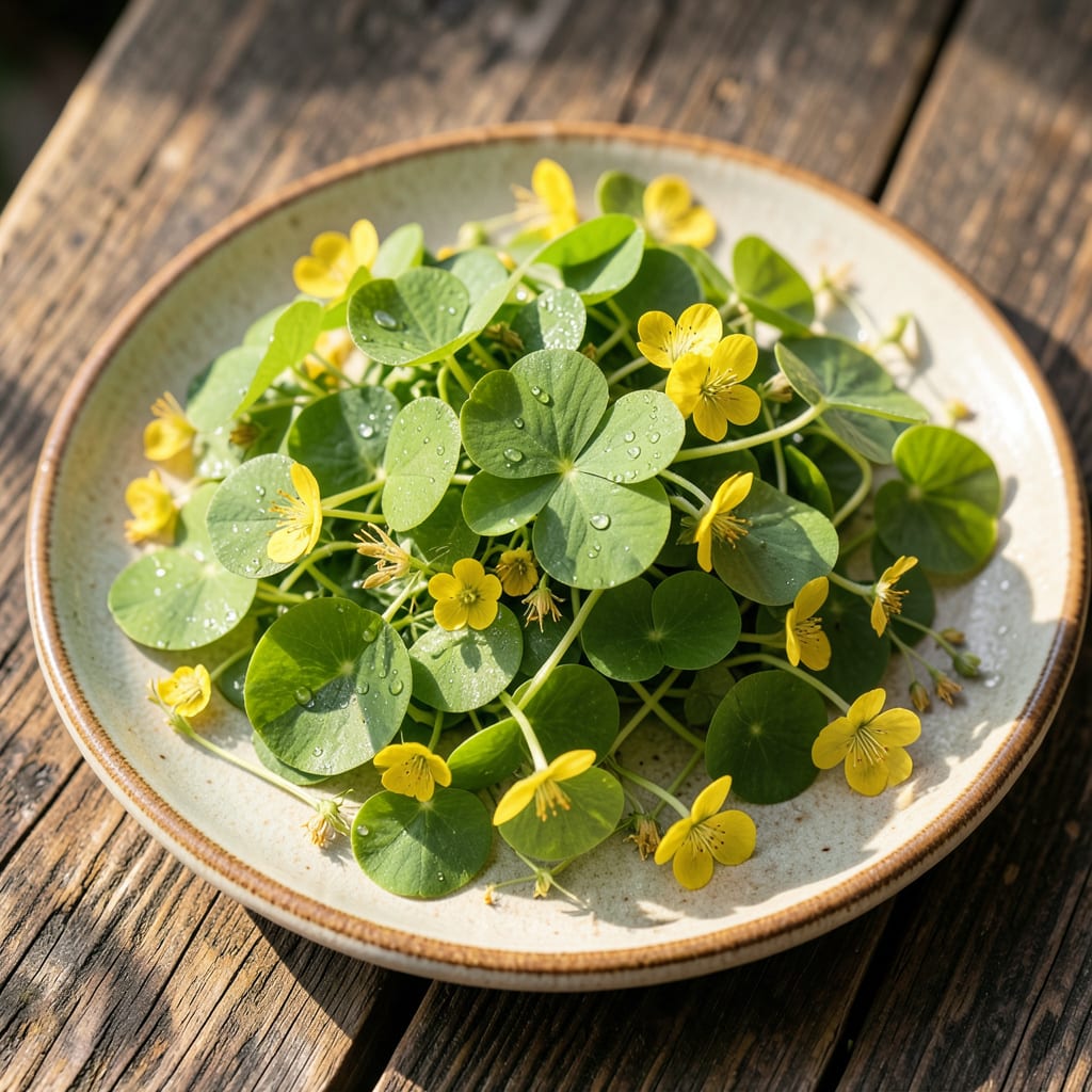 Visual representation of Yellow Woodsorrel Oxalis Stricta: Edible Weed Identification and Uses